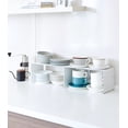 thumbnail image 6 of Yamazaki Home Stackable Kitchen Rack - Storage Organizer Counter Shelf, Steel, Small, Stack up to two, Stackable, No Assembly Req. - 2 pack, 6 of 8