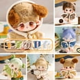 thumbnail image 4 of Ropa de muñeca de estrella de moda, Sudadera con capucha de Color de dibujos animados, capa de calabaza, muñecas de peluche de algodón, juguetes de Casa DIY, accesorios para muñecas, nuevo, 4 of 5