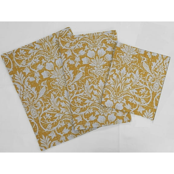 Gold Floral Damask Countertop Appliance Slider Mats by Penny's Needful Things - 3-Pack