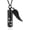 black, variant on Cremation Jewelry Paw Print Urn Necklaces for Human Pet Ashes Cylinder Urn Pendant Keepsake Memorial Ash Locket Holder Necklace for Men Women