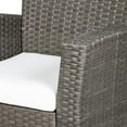 thumbnail image 3 of Westin Outdoor 4PC Rattan Wicker Sofa Coversation Set with Cushions UV Weather Resistant, Gray/White, 3 of 3