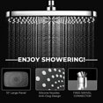 thumbnail image 2 of Cabezal de ducha SeaCity de 10" tipo lluvia con 5 modos y ducha de mano cromada, 2 of 9