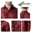 thumbnail image 5 of Cloudstyle Men's Fashion Printed Brocade Cotton Casual Long Sleeve Slim Fit Lapel Dress Shirt, 5 of 5