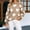 Khaki, variant on Gamivast Heart Graphic Crewneck Sweater for Women Knit Long Sleeve Pullover Top with Ribbed Cuffs and Hem Relaxed Fit for Casual Holiday Party Lounge Travel Fall and Winter Hot Pink XXL