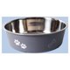 thumbnail image 3 of Cuenco de alimentación para Gato, cuenco individual antideslizante de plástico de acero inoxidable, bandeja para beber comida, comedero, cuenco para perro resistente a caídas, 3 of 5