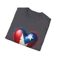 thumbnail image 4 of Puerto Rico Flag Pride  Heart T-Shirt, 4 of 4
