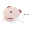 thumbnail image 2 of Pink Stainless Steel Suction Cup Bowls for Babies Dinner Plate Insulation Infant Child, 2 of 6