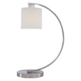 thumbnail image 1 of George Kovacs by Minka P360-084 1-Light Curved Accent Lamp - Brushed Nickel - 15.75W in., 1 of 2
