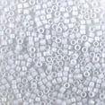 thumbnail image 2 of Miyuki Delica Seed Bead 11/0 Light Grey Glazed Luster Opaque, 2 of 2