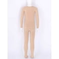 thumbnail image 4 of Doomiva Thermal Underwear Girls Boys Long John Set Fleece Lined Kids Base Layer Thermals Sets Ballet Nude A M, 4 of 7