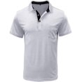 thumbnail image 3 of Men's Casual Polo Shirts Classic Button Basic Short Sleeve Shirt Solid Color Cotton Tees Golf Stylish Tops, 3 of 10