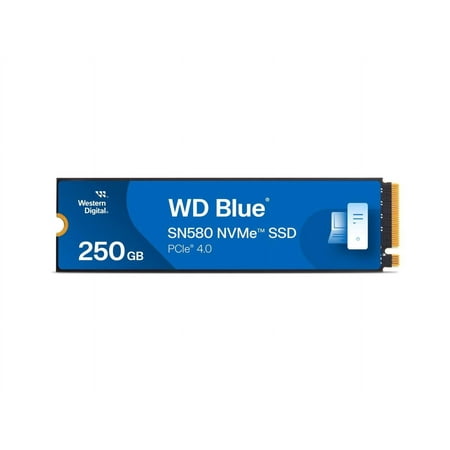 Western Digital WD_Blue SN580 M.2 2280 250GB PCI-Express 4.0 x4 TLC Internal Solid State Drive (SSD) WDS250G3B0E