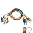 thumbnail image 2 of Kenally Cables de prueba de conector banana, cable de prueba de conector banana a pinza de cocodrilo, 5 piezas P1018A Cables de prueba de conector banana Herramientas y ferretería Kenally TO002110-00, 2 of 6