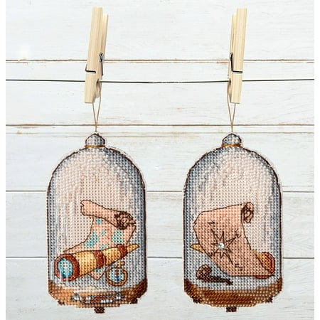 UPC: 4823069644888 | T-86C Counted cross stitch kit Crystal Art In search of treasures