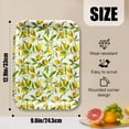 thumbnail image 2 of Howayme Melamine Plastic Serving Tray, 12.9"x9.6" Large Shatterproof Decorative Food Tray for Restaurant, Parties, Kitchen & Outdoor Use, Lemon Leaves Pattern, 2 of 6