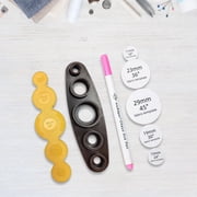 Abbraccia Button Maker Tool Portable Fabric Covered Button for Shirt Down Jacket Jeans Without Button