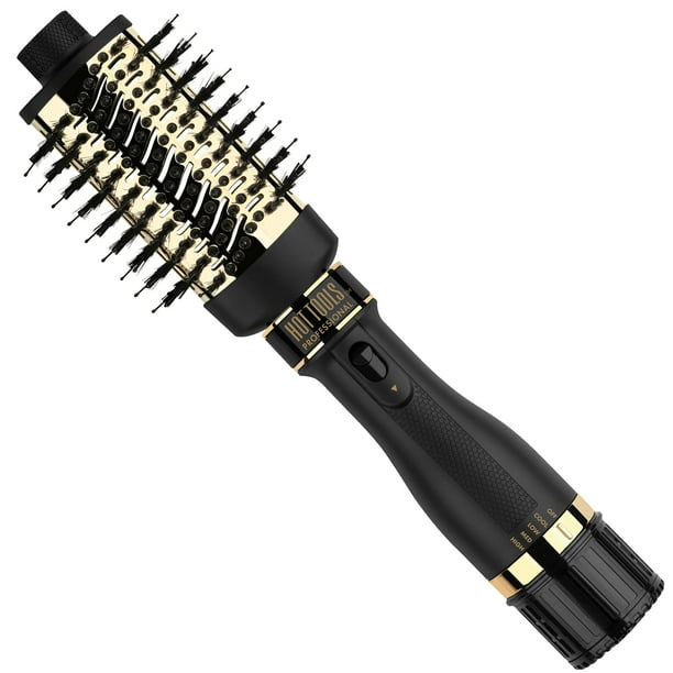 Secador y voluminizador pequeño desmontable de un solo paso Hot Tools Pro Artist de oro de 24 quilates | Secados de salón en casa