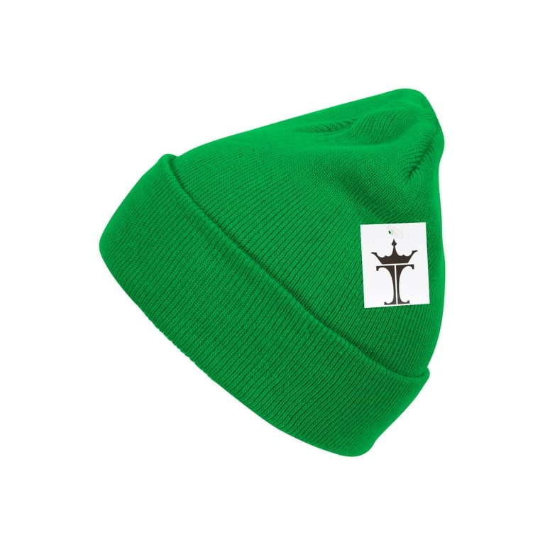 Top Headwear Solid Color Long Beanie, Kelly Green - Walmart.com