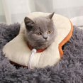 thumbnail image 3 of Oubit Réglable Cône Collier Mignon Doux Pain Grillé Cosplay Cosplay en Forme de Coiffe pour Chiot Chat, 3 of 9