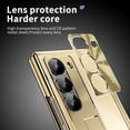 thumbnail image 5 of Elehold for Samsung Galaxy Z Fold 6 Case with S Pen & Pen Holder, Aluminum Alloy Z Fold 6 Case Hinge Protection Screen Protector Kickstand,Gold, 5 of 7