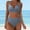 Gray, variant on QUNYINEY V Neck Womens Swimsuits Bikinis Spaghetti Straps Solid Bathing Suit Two Piece High Waisted Swimsuit Sets