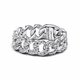 thumbnail image 1 of Pandora Anillo con Cadena Cubana Pavé 193557C01-56 - Plata de Ley, Circonitas Cúbicas, Talla 56, 1 of 5