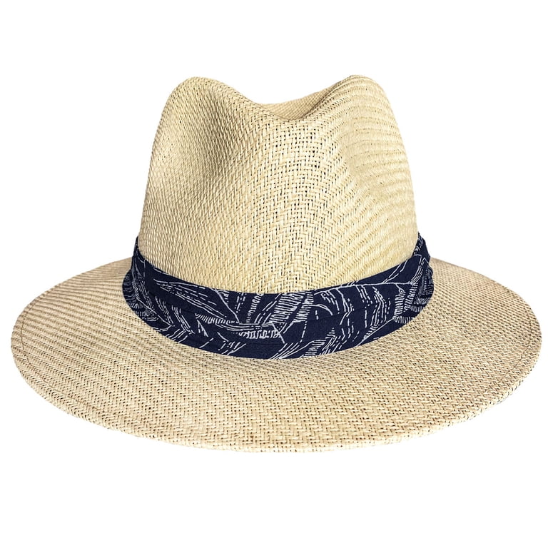Panama Jack Matte Toyo Straw Safari Sun Hat with 3-Pleat  display picture 2