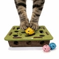 thumbnail image 4 of FancyKitty Interactive Felt Cat Puzzle Toy with 2 Metal Jingle Bells – Treat Dispenser Box for Indoor Hunting (White), 4 of 12