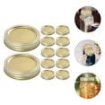 thumbnail image 4 of 1 Set Regular Mouth Jar Lids Canning Jar Caps Metal Storage Jar Lids with Rings, 4 of 8