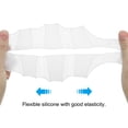 thumbnail image 5 of Uxcell Silicone Swimming Gloves Webbed Swim Gloves Water Resistance Gear Paddle Fins White 3Pair, M, 5 of 6