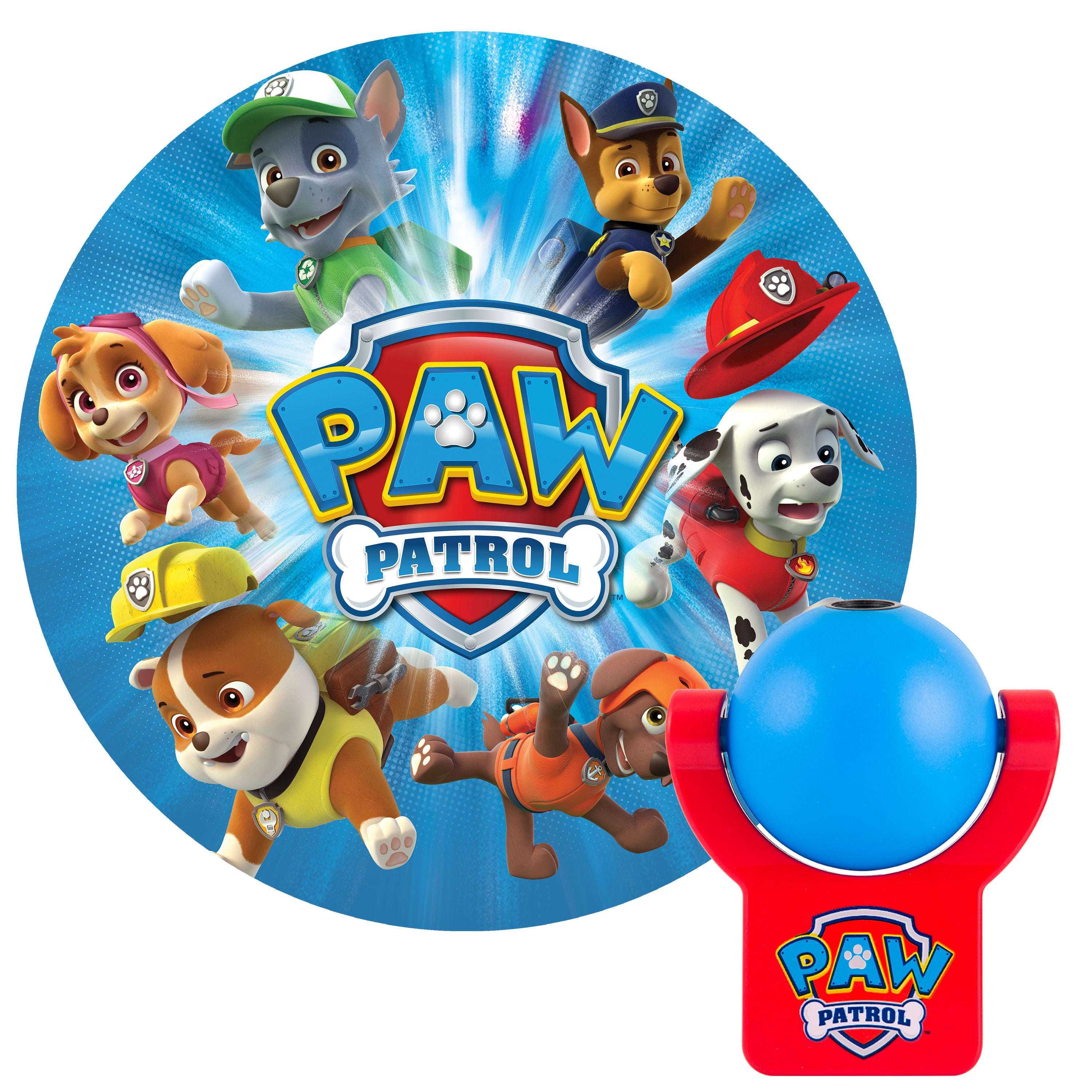 Official Paw Patrol Star & Moon Night Light Lamp,Colour Changing Projection 