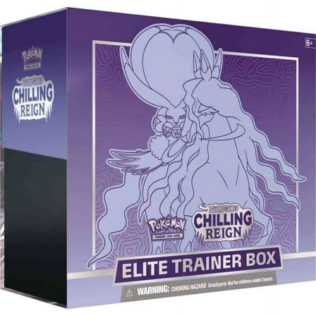 Pokemon TCG: Sword & Shield - Chilling Reign Elite Trainer Box - Shadow Rider Calyrex [Card Game, 2 Players]