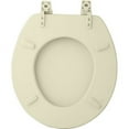 thumbnail image 2 of Achim Fantasia 17" Soft Standard Vinyl Toilet Seat, One Size Fits All, Bone White, 2 of 3