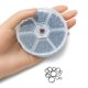 thumbnail image 5 of 1 Box Iron Jump Rings Set Mixed Sizes Open Jump Rings Round Ring Gunmetal 18~21 Gauge 4~10x0.7~1mm Inner Diameter: 2.6~8mm 10g/size 6 sizes about 1000pcs/box, 5 of 6