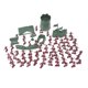 thumbnail image 1 of 100pcs Military Plastic Soldier Model Toy Men Figures Accessories Kit Decor Play Set, 1 of 2