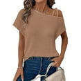 thumbnail image 4 of Summer Tops for Women 2025 Trendy Plus Shirts for Women Dressy Casual Clearance Womens Summer Shirts with Sleeves, 4 of 5