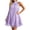 Purple, variant on Halter Dresses for Women Plus Size Chiffon Short Dress Sack Bow Babydoll Dress Trendy Going out Sundress