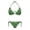 Green Clover Pattern, variant on HELLHERO St. Patrick's Day Green Top Hats Ladies Bikini Swimsuit Set Spandex Plus Size Stylish Halter Bikini Set 2 Piece
