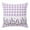 Purple White, variant on Throw Pillow Covers, Purple Lavenders 16x16 Pillow Covers for Couch/Sofa/Bed, Spring Floral Plaid Farmhouse Elegant Decorative Square Linen Cushion Pillowcase for Home Decor