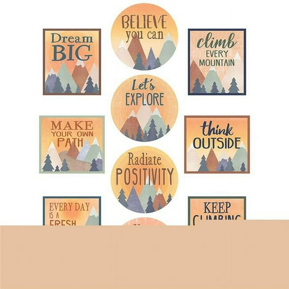 Teacher Created Resources TCR9145 Mountains Positive Sayings Accents Moving Bulletin Board