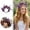F, variant on Flower Headband for Women Handmade Fairy Style Elegant Floral Hair Band Artificial Flower Hair Wreath Spring Summer Hair Accessory for Bridal Wedding Party and Daily Decoration