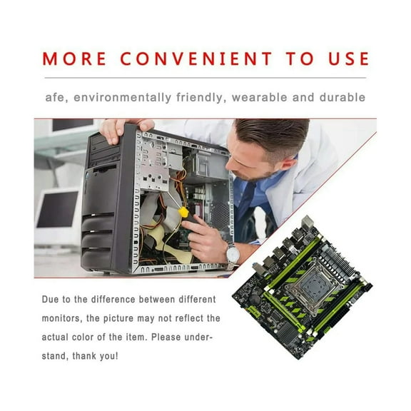 FOR X79G LGA2011 Motherboard E5 2670 V2 CPU 4X4G DDR3 RAM Thermal Grease SATA Cable Support M.2 NVME PCIE X16 USB2.0 SATA3.0