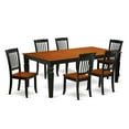thumbnail image 2 of East West Furniture Dining Room Set Black & Cherry, LGDA7-BCH-W, 2 of 5