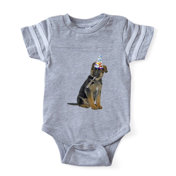 CafePress - German Shepherd Party - Cute Infant Baby Football Bodysuit