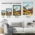 thumbnail image 4 of Swiss Alps In Autumn Oil Painting Switzerland Snow Capped Peaks Over Idyllic Alpine Meadow Artwork Framed Wall Art Print A4, 4 of 5