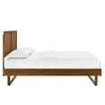 thumbnail image 5 of Modway Alana Twin Wood Platform Bed with Angular Frame in Walnut, 5 of 11