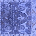 thumbnail image 1 of Ahgly Company Indoor Square Oriental Blue Industrial Area Rugs, 8' Square, 1 of 4