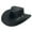 Black, variant on Western Style Australian Vintage Leather Cowboy Hat