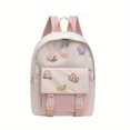 thumbnail image 1 of Pink Daily Backpack for Junior High & High School Students - Lightweight, Breathable & Spine Protection for Outdoor Sports & Travel, 1 of 4