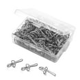 thumbnail image 1 of STRANDCHIC 100 Pcs Hooks for Curtain Iron Wire Practical Function for Living Room Users, 1 of 6